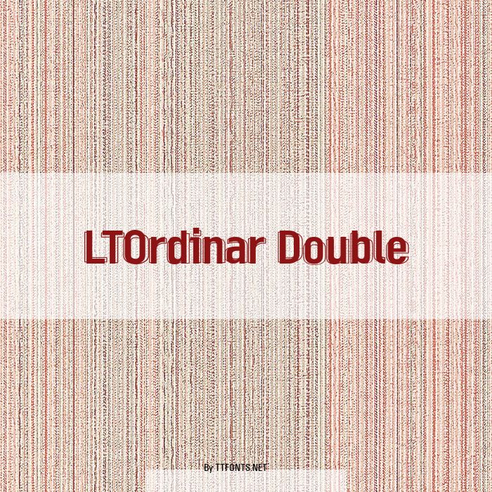 LTOrdinar Double example